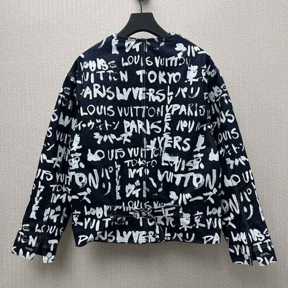 Louis Vuitton Lv Scribble Pattern Denim Jacket - image 7
